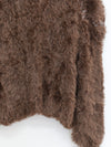 SWAYING 25 Fall/Winter Collection: Long-staple silk and wool sweater SW-SW25AW1T37C2S2-ZONG (Brown)